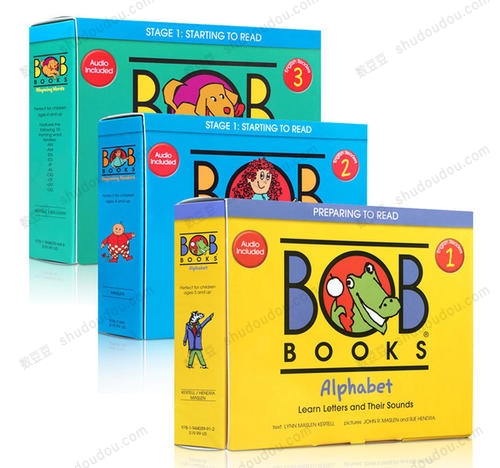学乐自然拼读读物绘本《BOB BOOKS》set1到set5 高清PDF+MP3音频（set1-set3）