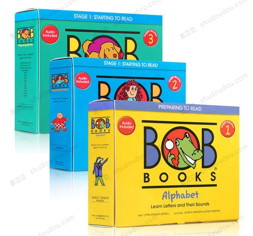 学乐自然拼读读物绘本《BOB BOOKS》set1到set5 高清PDF+MP3音频(set1-set3)