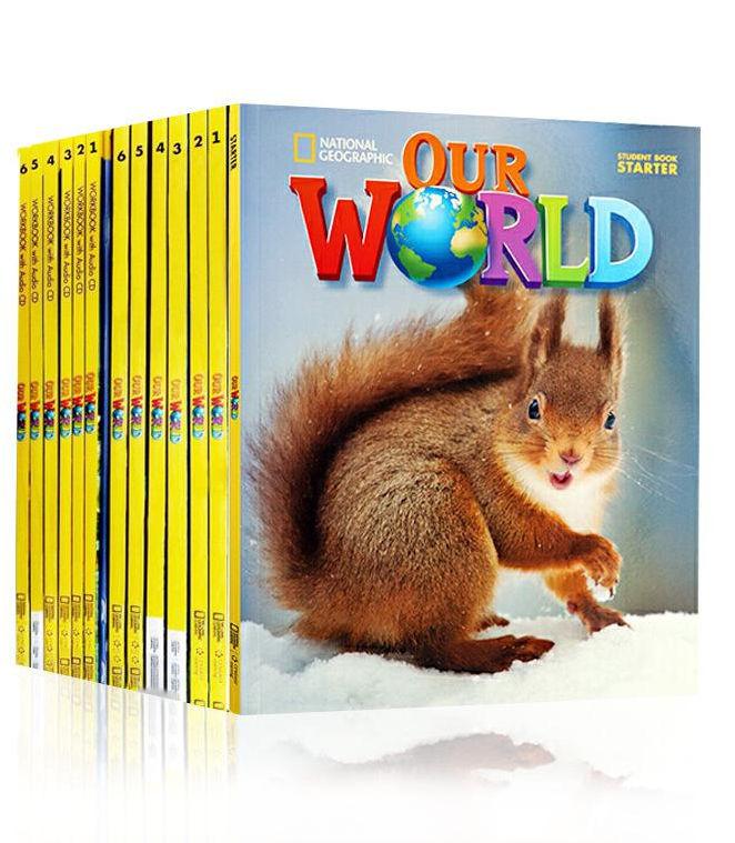 国家地理出品《our world》经典少儿英语教材 全套7个级别 学生书+老师用书+语法书+视频音频+练习册等