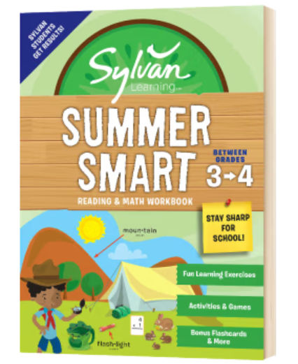 英文原版 Sylvan Summer Smart Workbook  K-5  美国小学暑假阅读数学技巧练习册(Sylvan Learning)