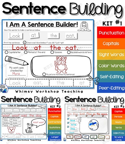 《Sentence building》金牌英文写作练习册 适合3-8岁的孩子配合英语启蒙学习使用