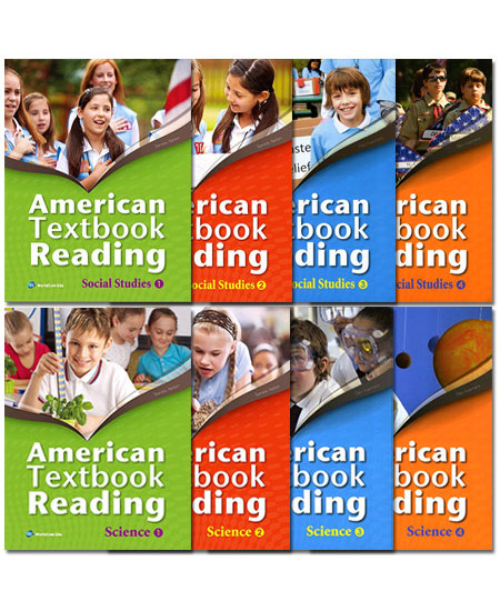 《American Textbook Reading》外教精讲+教材,含社会科学1-4册教材、自然科学1-4册教材及视频