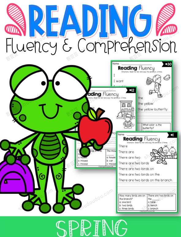 原版高频词流利阅读秋冬主题《Reading fluency and comprehension》英语开口神器练习册