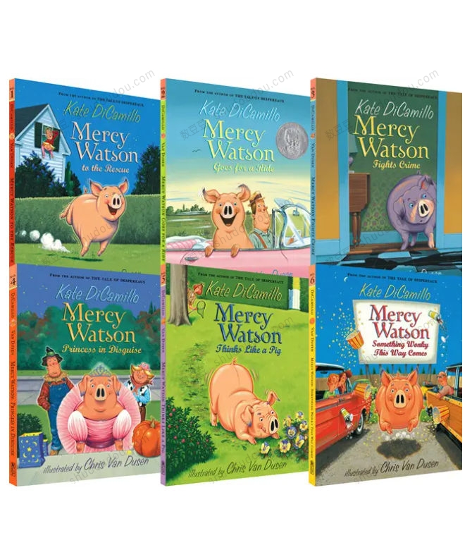 纽伯瑞获奖《Mercy Watson 小猪梅西》全6册趣味彩图初章书 PDF+音频