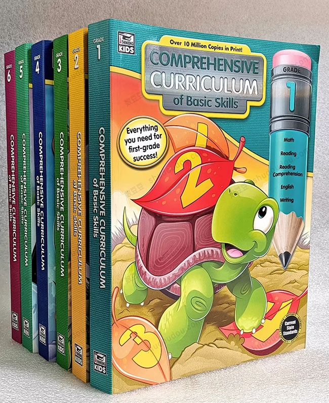 发行量超过千万,外教老师强烈推荐综合教材《Comprehensive Curriculum of Basic Skills》PreK-G6 共8册