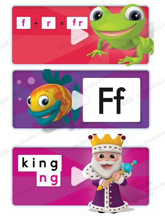 解决拼读规则 172节自然拼读发音视频 共5个级别