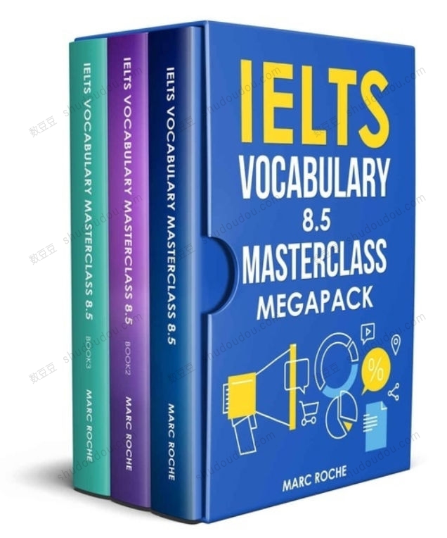 雅思词汇大师班8.5《 IELTS Vocabulary Masterclass 8.5》全3册合集 掌握短语动词、随笔词