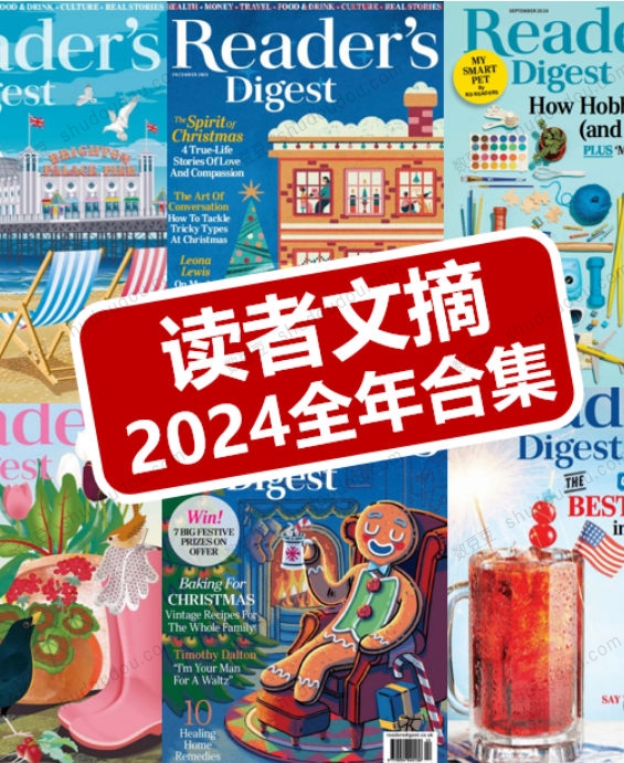 读者文摘《Readers Digest》2024年1-12月资源合集(部分有多个国家版本)