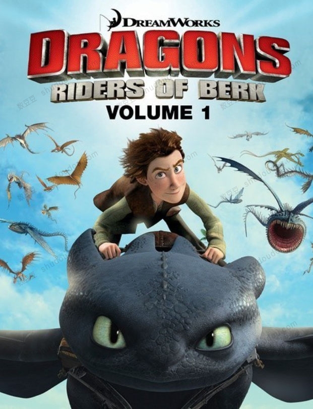 118集《驯龙高手》1080P高清剧场版全8季，几乎没有小朋友能抗拒、带英文外挂字幕！